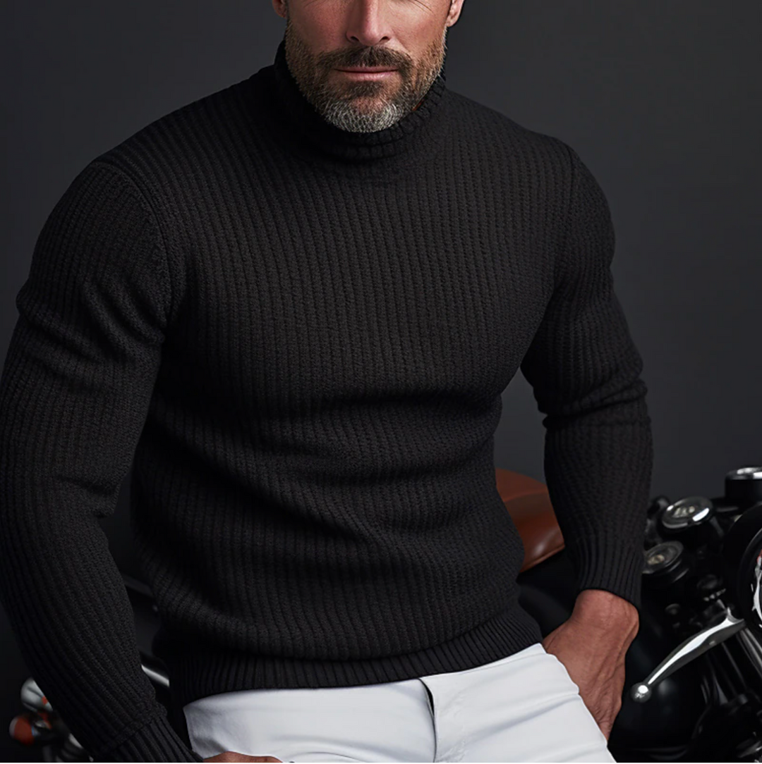 Stefan™ | Men's Ribbed Knit Turtleneck Sweater