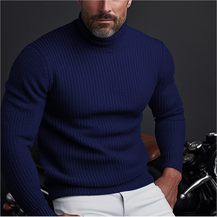 Stefan™ | Men's Ribbed Knit Turtleneck Sweater