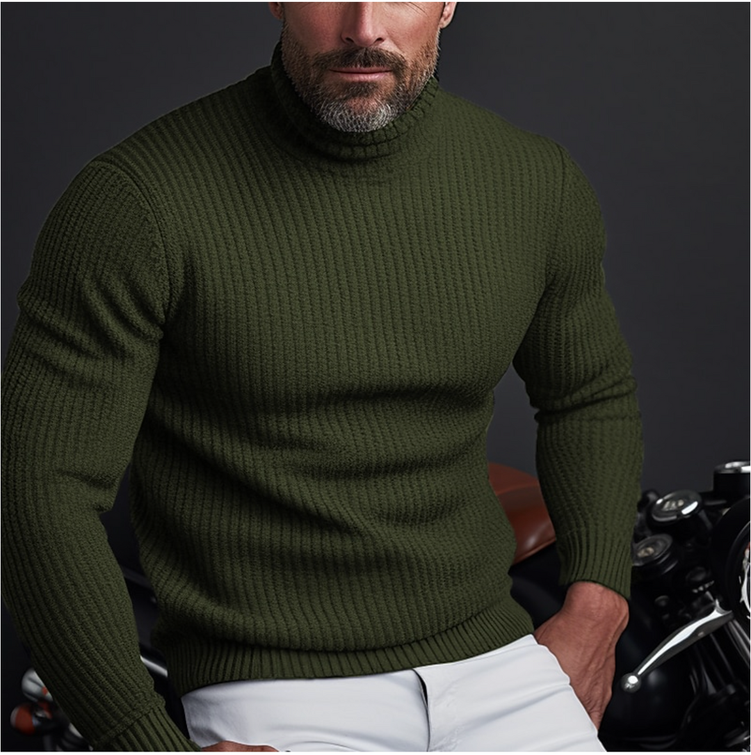 Stefan™ | Men's Ribbed Knit Turtleneck Sweater