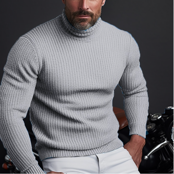 Stefan™ | Men's Ribbed Knit Turtleneck Sweater