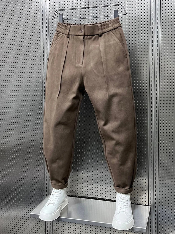 Marcin™ | Elegant Trousers with a Melange Effect