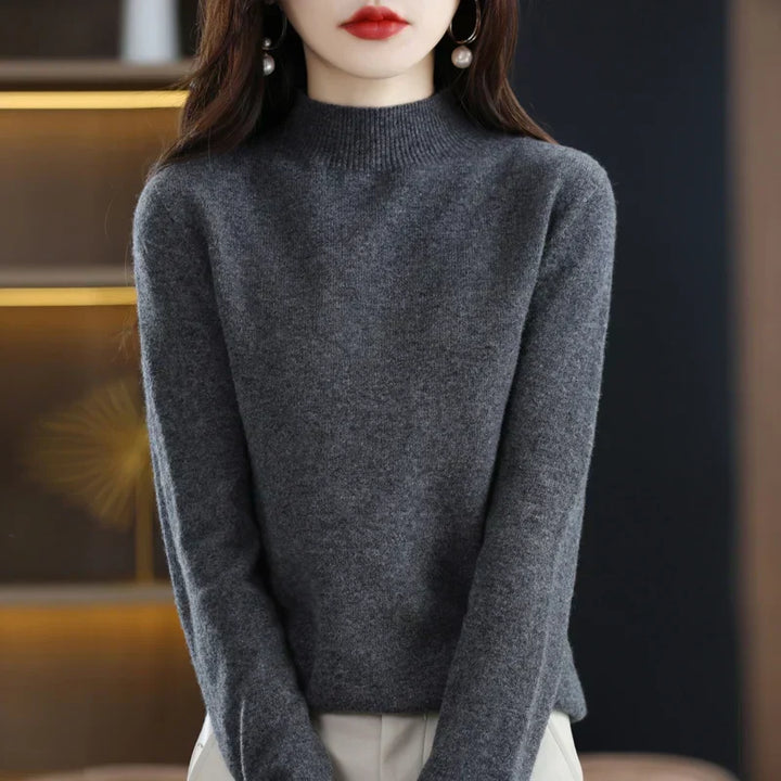 Viola™ | Women's Fine-Knit Mock Neck Sweater