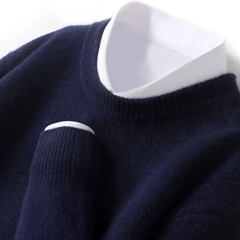 Isaac™ | Men's Fine Knit Crew Neck Sweater
