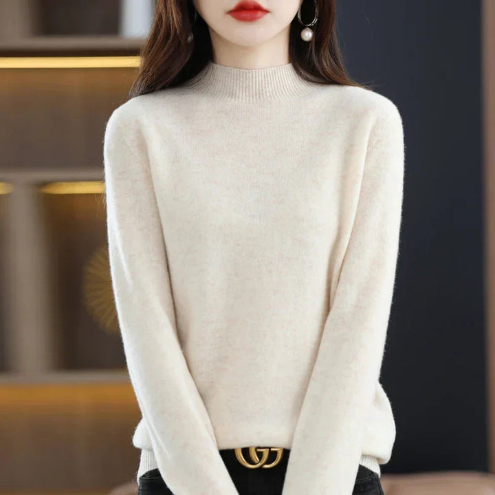 Viola™ | Women's Fine-Knit Mock Neck Sweater