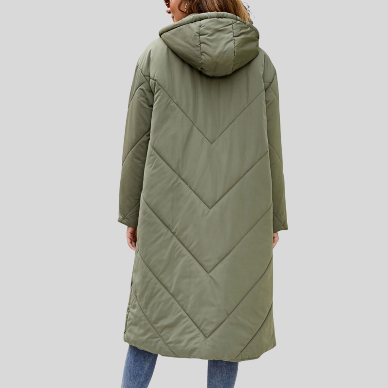 Bettina™ | Women's Maxi Length Hooded Puffer Coat
