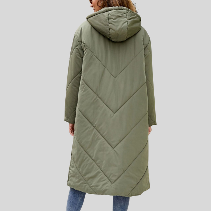 Bettina™ | Women's Maxi Length Hooded Puffer Coat