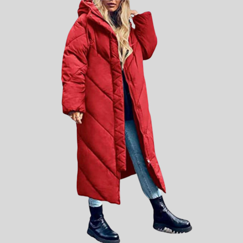 Bettina™ | Women's Maxi Length Hooded Puffer Coat