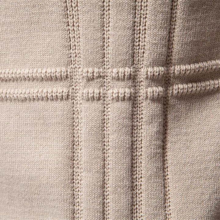 Beeck™ | Cotton Men's Sweater with Striped Design