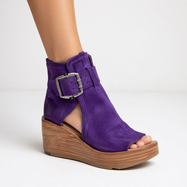 Runa™ | Modern Open-Toe Ankle Boots on A Platform