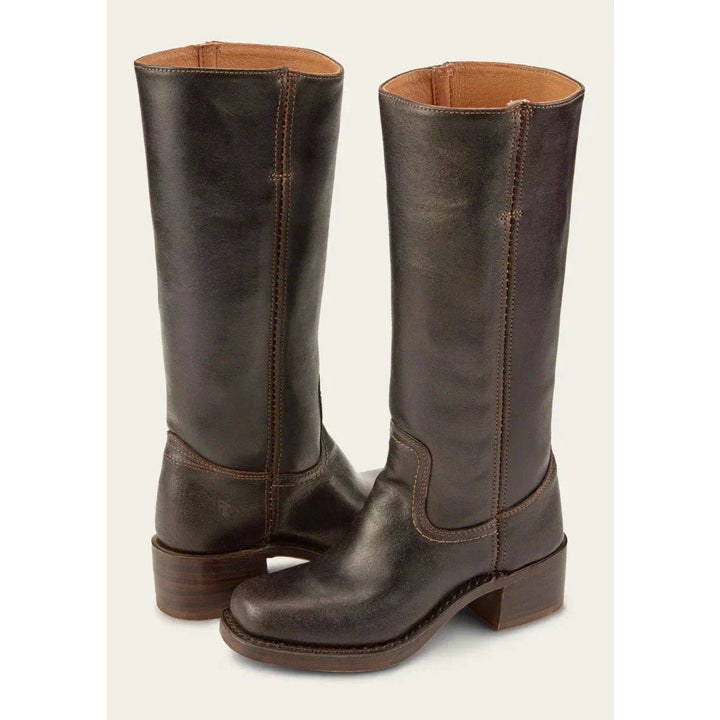 Nicolette™ | Women's Square Toe Knee High Riding Boots with Side Zip