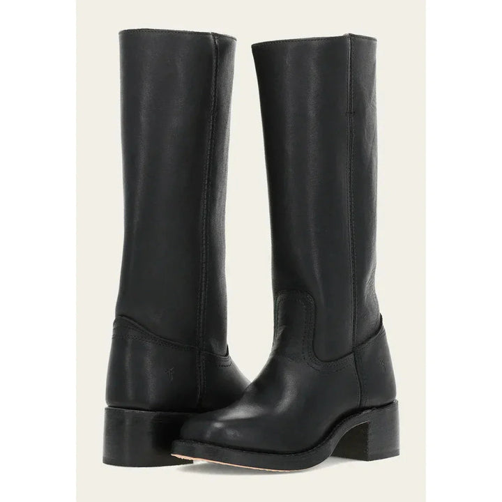 Nicolette™ | Women's Square Toe Knee High Riding Boots with Side Zip