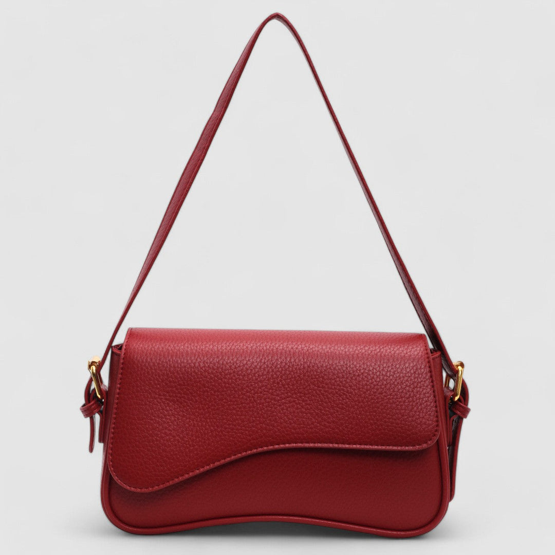 Zoëy | Wavy Vegan Leather Shoulder Bag