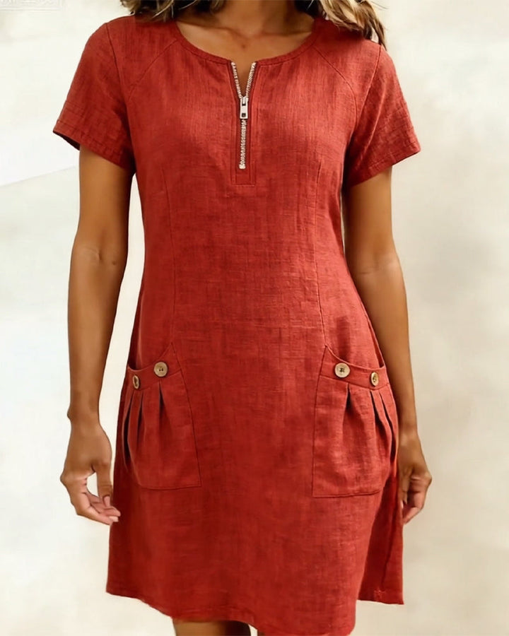 Elenia™ | Casual Zipper Dress