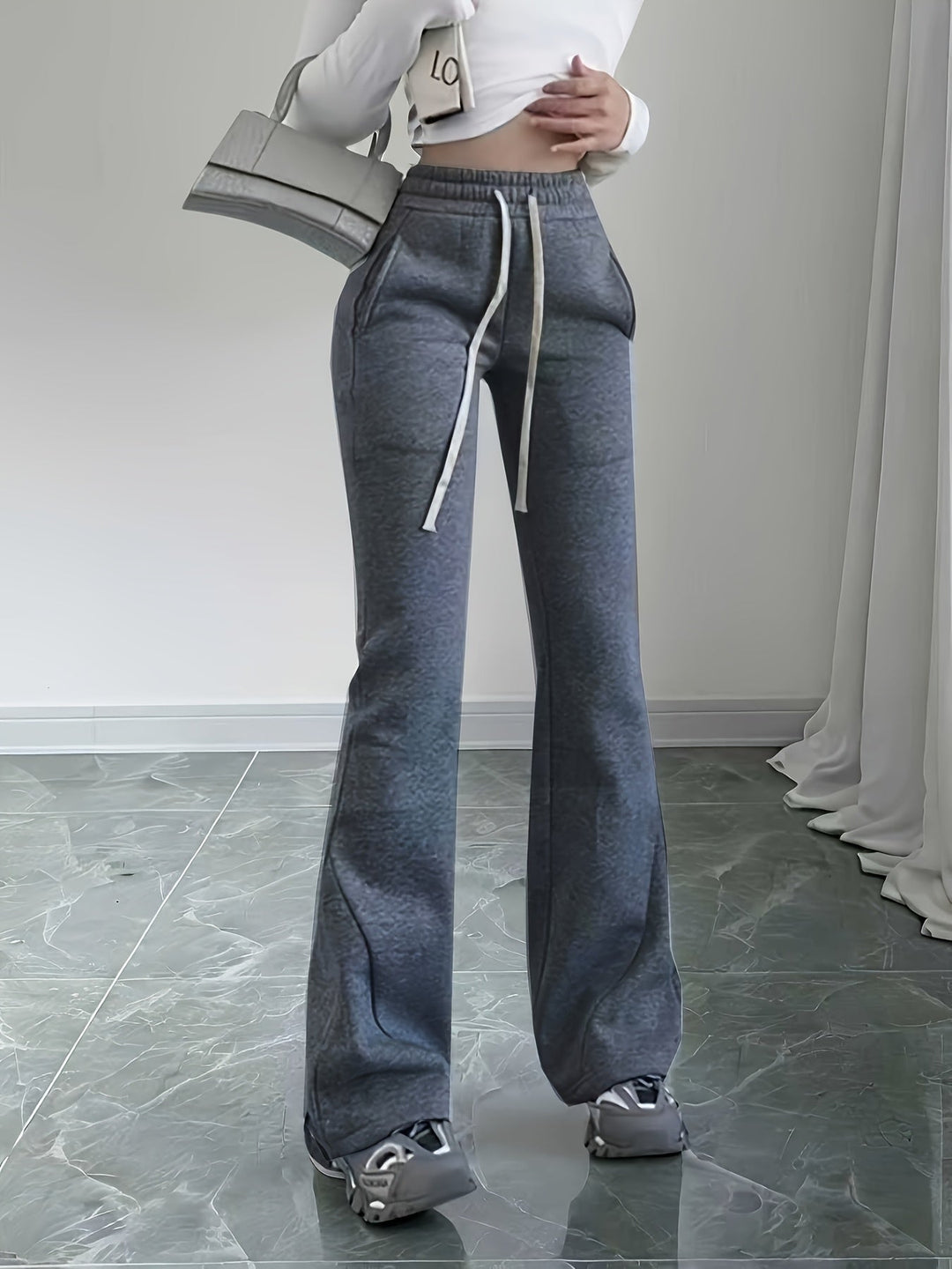Lisbeth™ | Women's High-Waist Flared Lounge Pants
