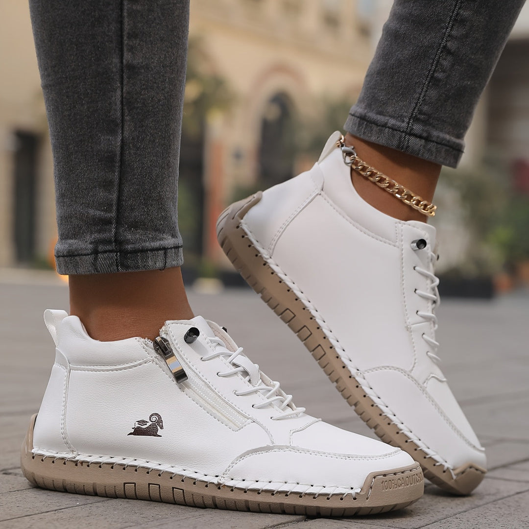 Flora Comfortable Orthopedic Shoes with Zipper