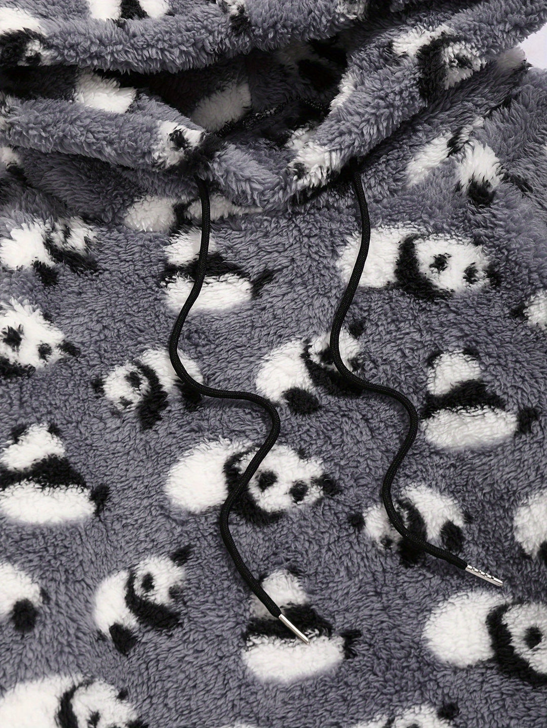 Ashton™ | Men's Geometric Pattern Plush Hoodie with Kangaroo Pocket