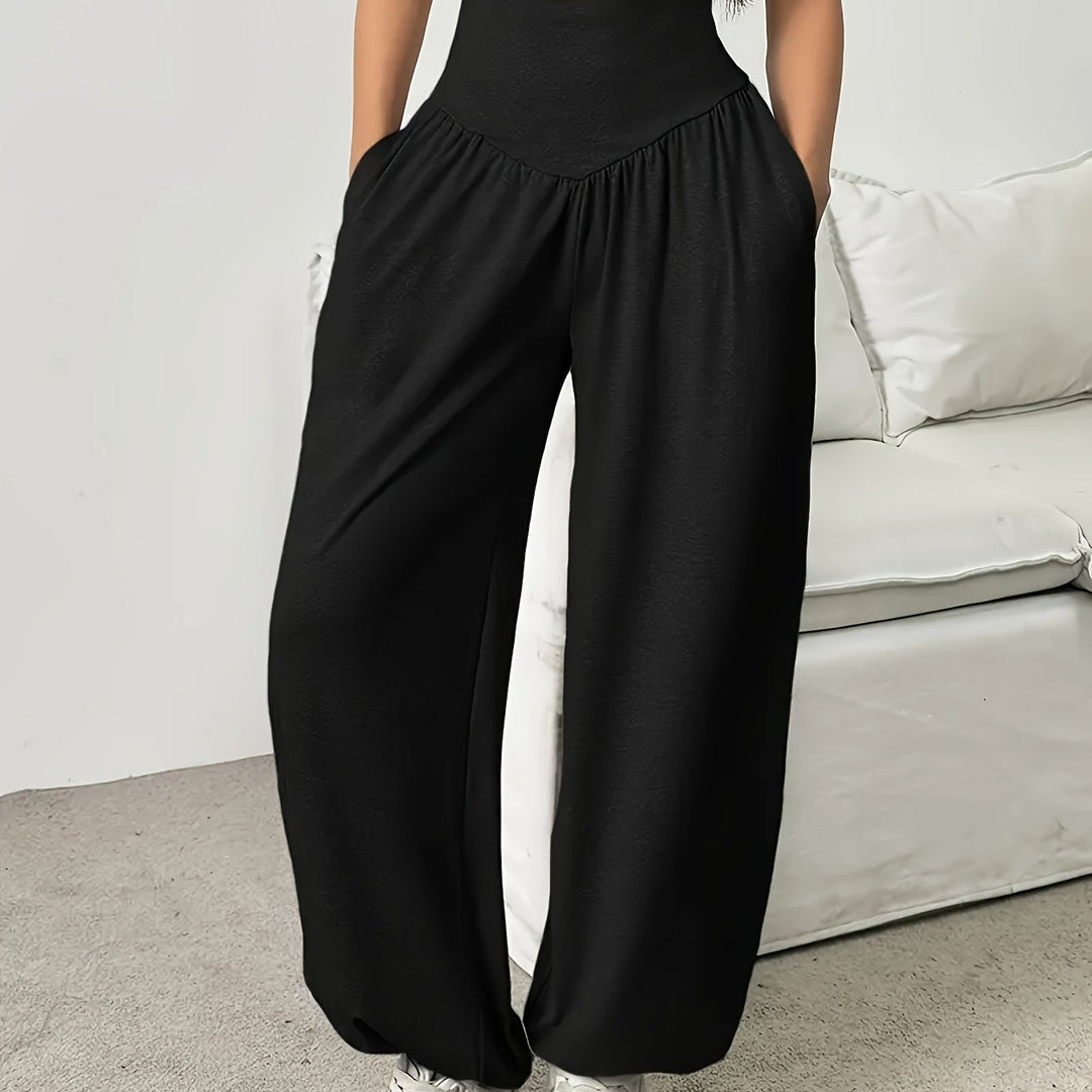 Katriona™ | Women's High-Waist Wide-Leg Lounge Trousers