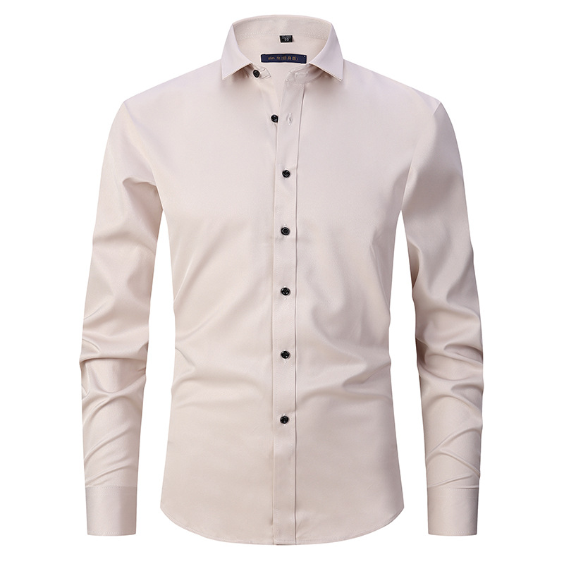 Declan™ | Men's Fitted Button-Up Dress Shirt with Point Collar