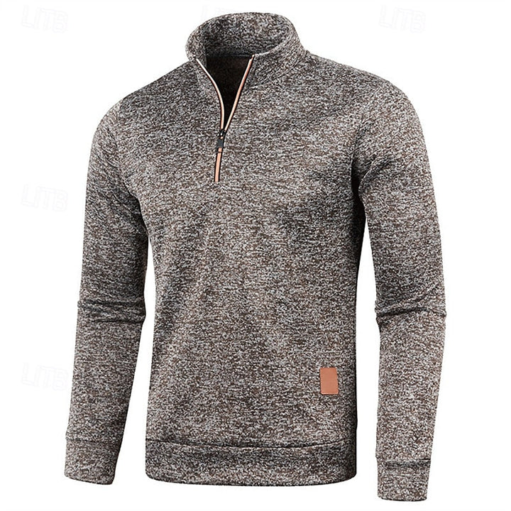 Percival™ | Men's Big and Tall Quarter Zip Pullover Sweater
