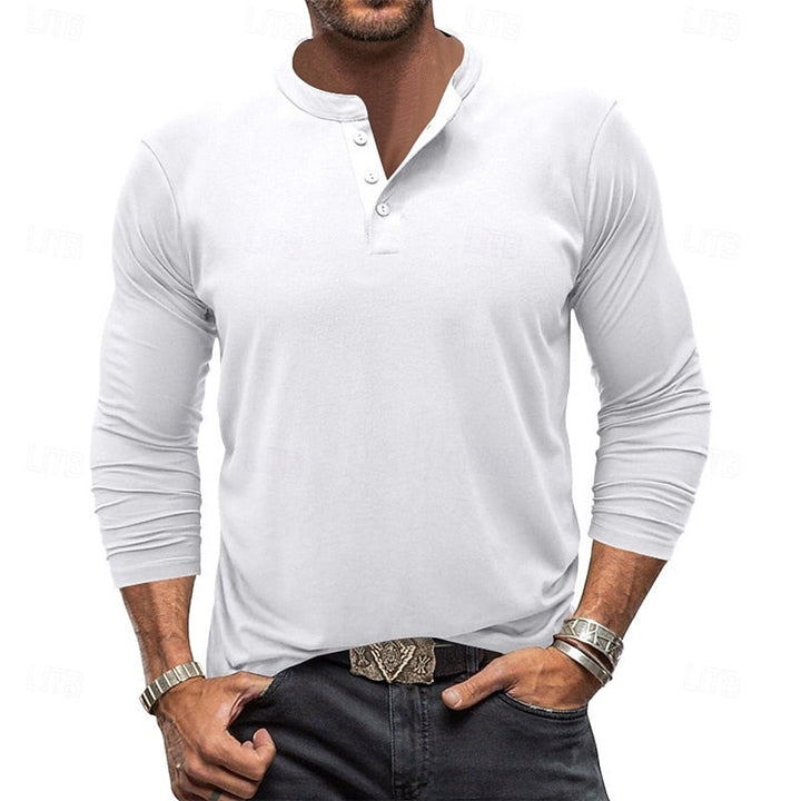 Beckett™ | Men's Classic Long Sleeve Henley Shirt