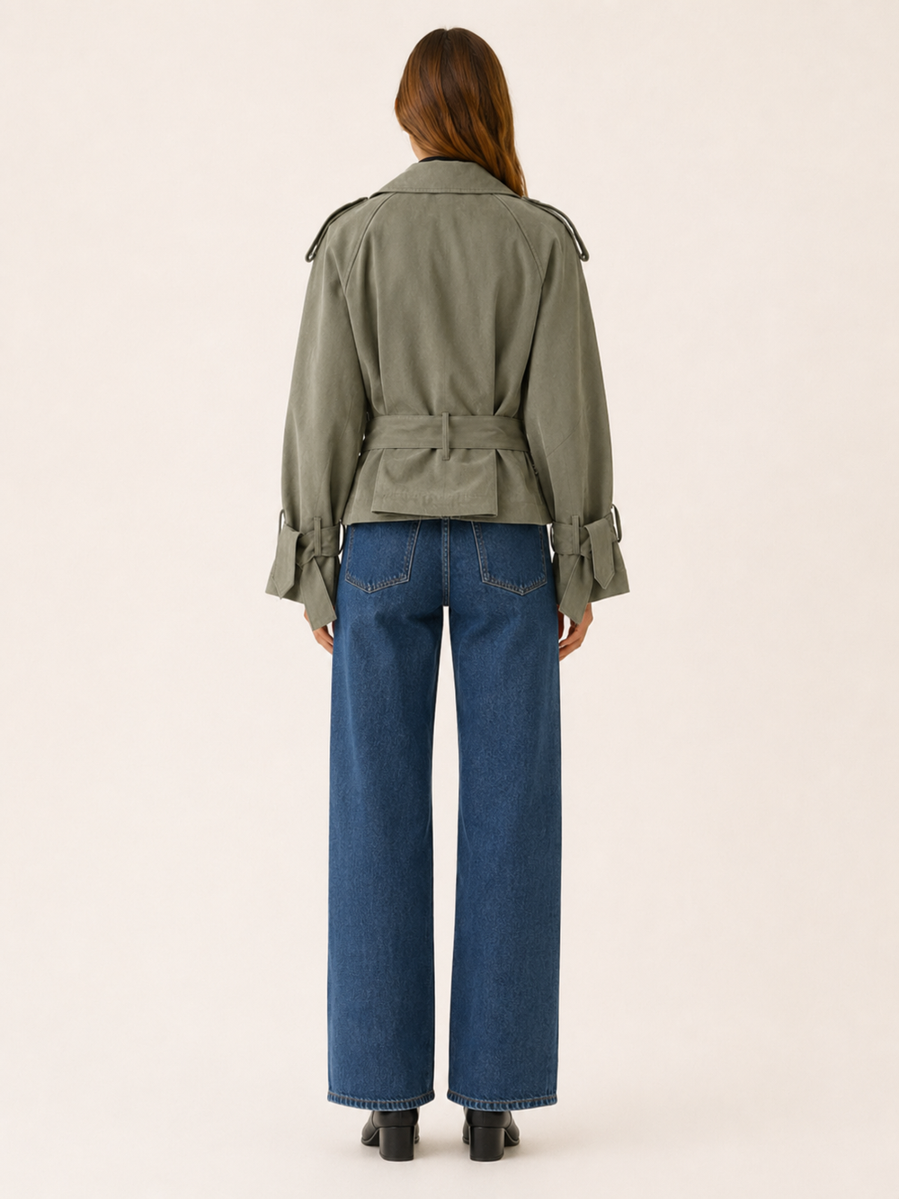 Althaea™ | Cropped Wrap Trench with Tie Waist