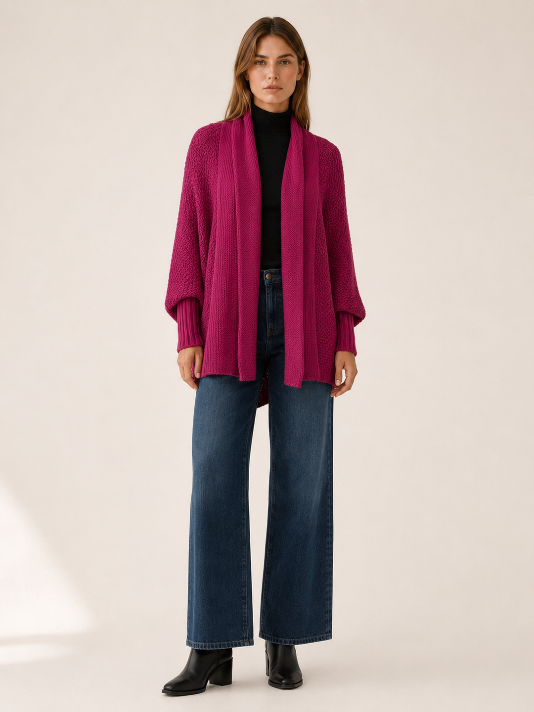 Amara™ | Oversized Batwing Cardigan with Shawl Collar