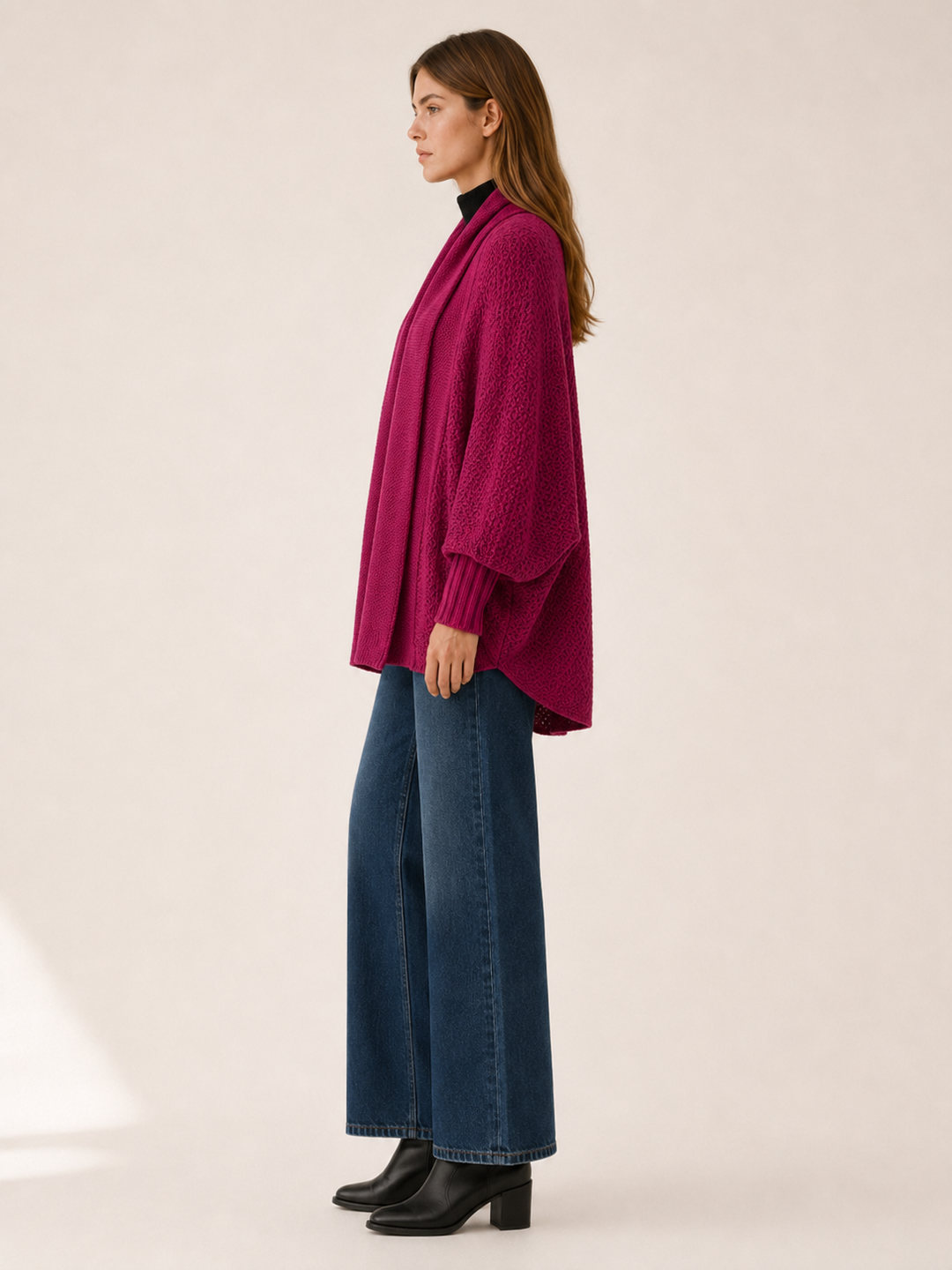 Amara™ | Oversized Batwing Cardigan with Shawl Collar