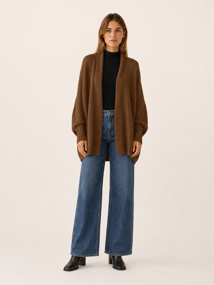 Amara™ | Oversized Batwing Cardigan with Shawl Collar