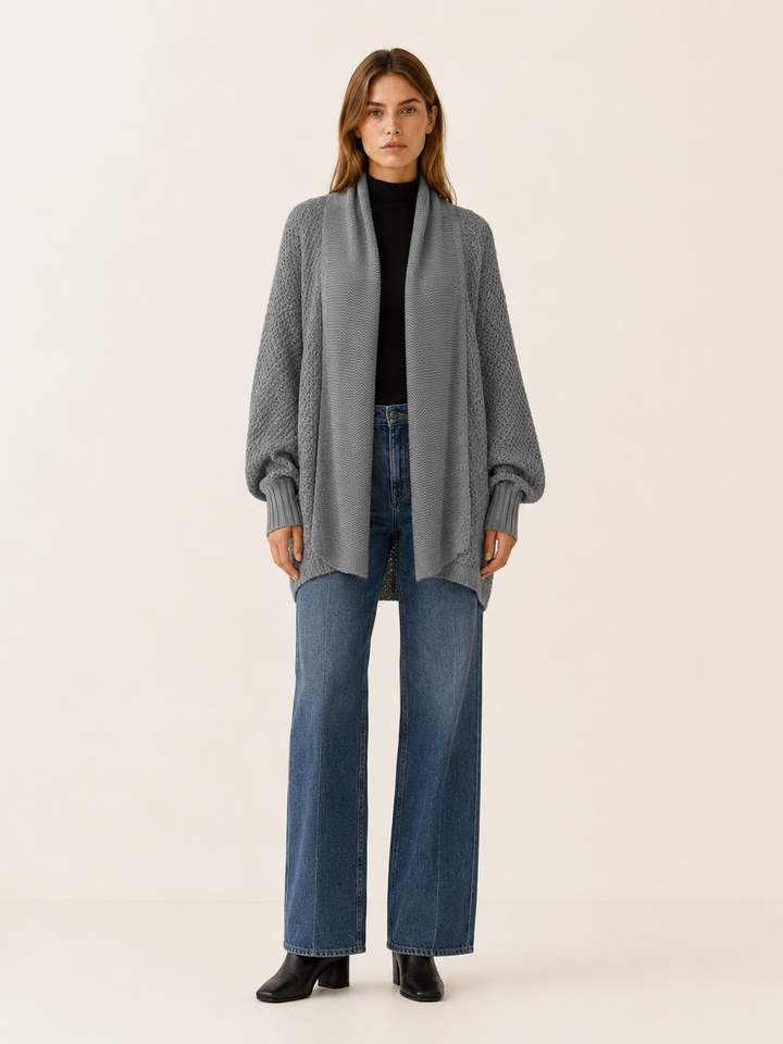 Amara™ | Oversized Batwing Cardigan with Shawl Collar