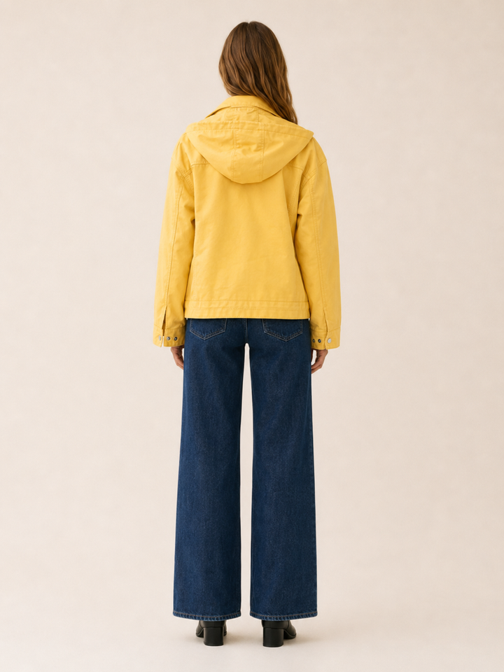Amaris™ | Relaxed Biker Jacket with Drawstring Hem
