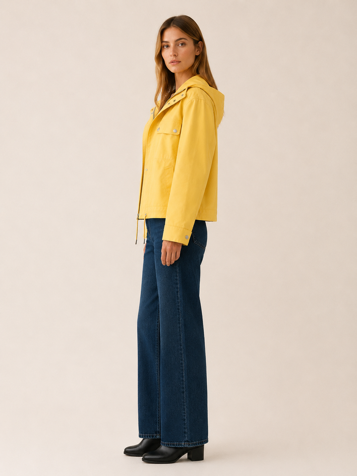 Amaris™ | Relaxed Biker Jacket with Drawstring Hem