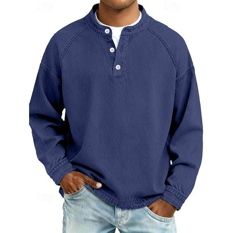 Channing™ | Men's Washed Raglan Henley Shirt