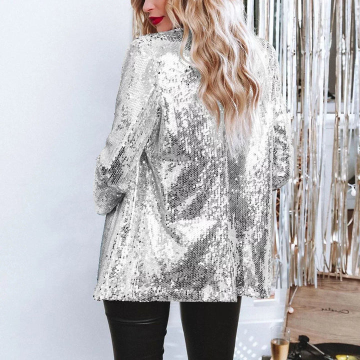 Adelind™ | Women's Sequin Fitted Blazer with Three-Quarter Sleeves