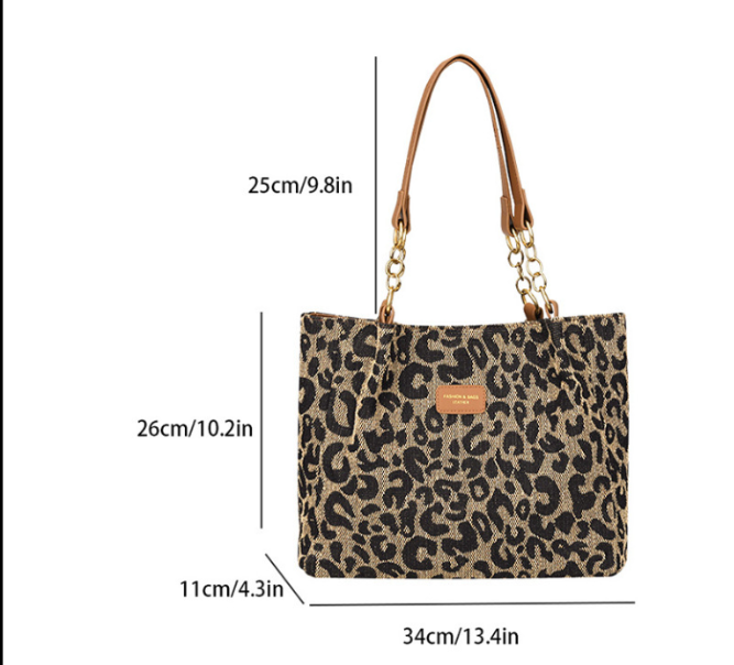 Lévrier™ | Leopard Canvas Shopper