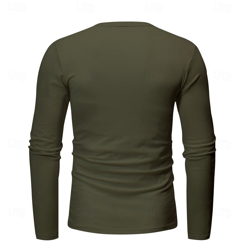 Beckett™ | Men's Classic Long Sleeve Henley Shirt