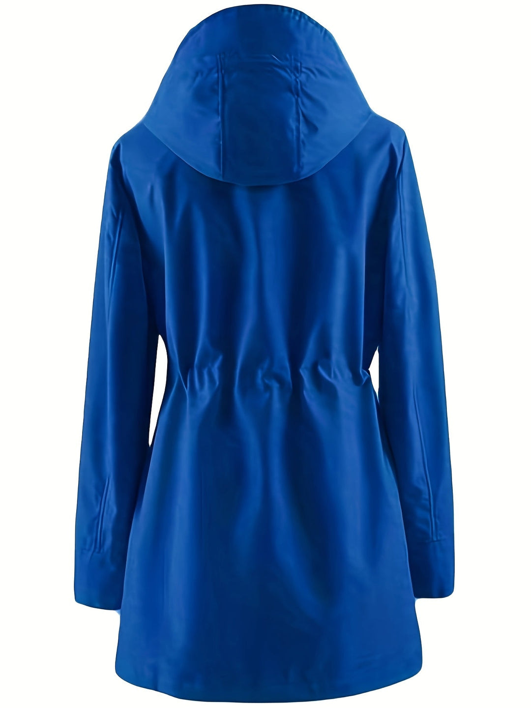 Joyce™ | Women's Hooded Drawstring Rain Jacket in Plus Sizes