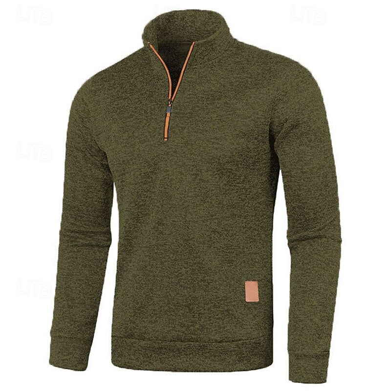 Percival™ | Men's Big and Tall Quarter Zip Pullover Sweater
