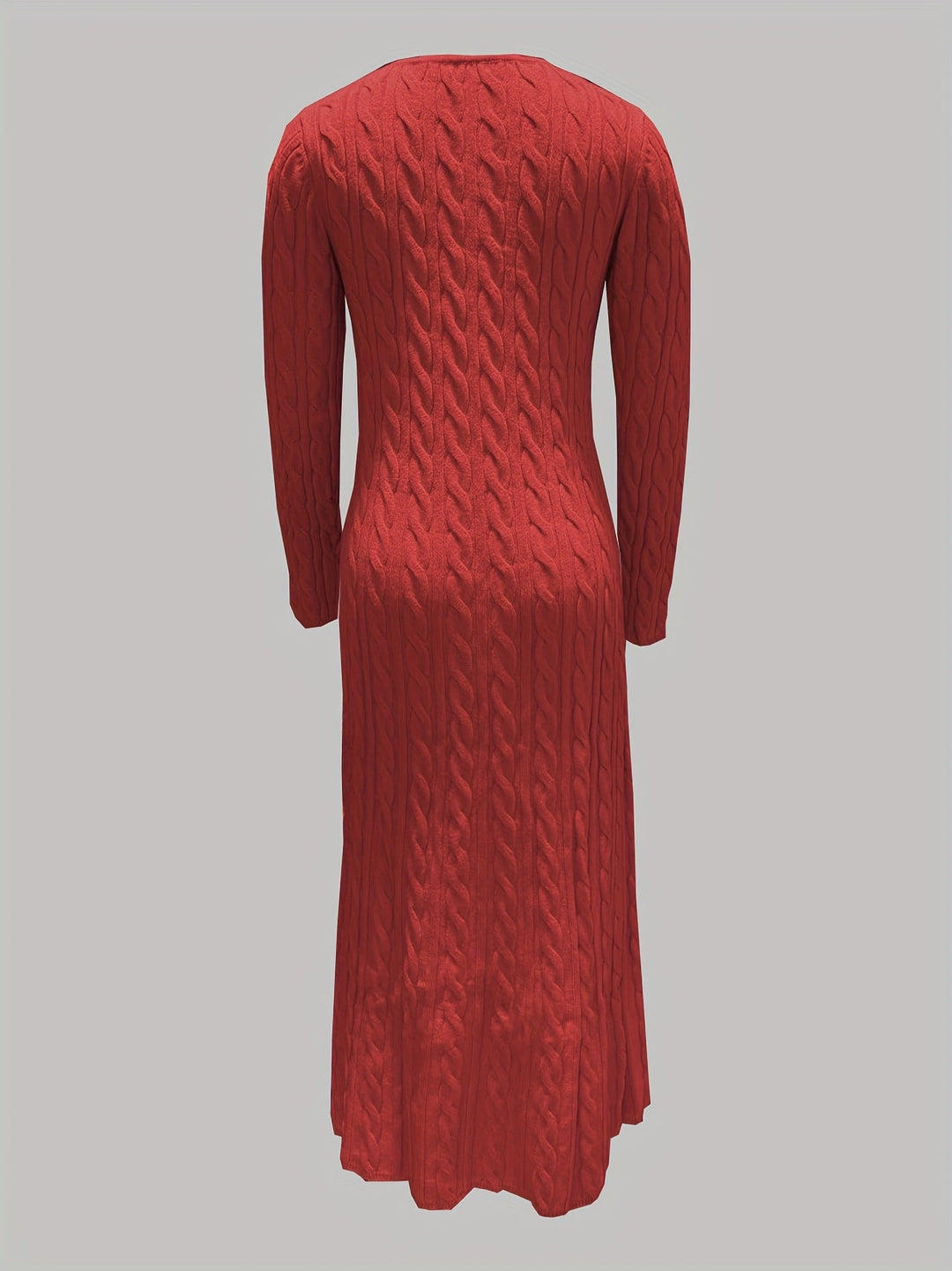 Tiphaine™ | Women's Cable Knit Long Sleeve Maxi Dress