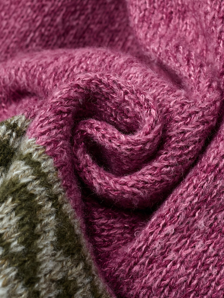 Griselda™ | Women's Fair Isle Yoke Button Front Cardigan