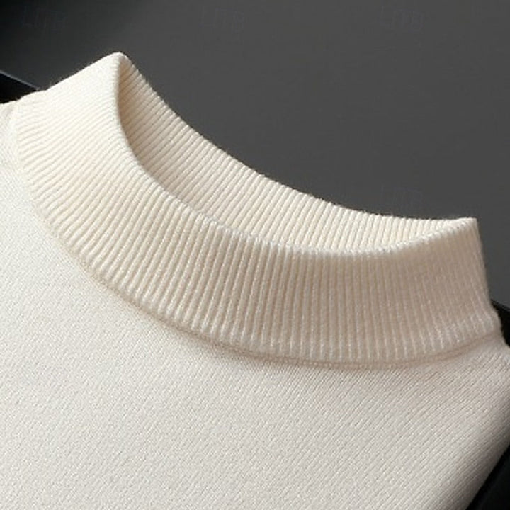 Conrad™ | Men's Ribbed High Neck Knit Sweater