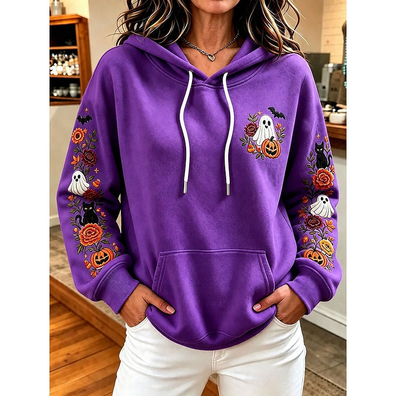 Kestrel™ | Women's Halloween Graphic Print Pullover Hoodie