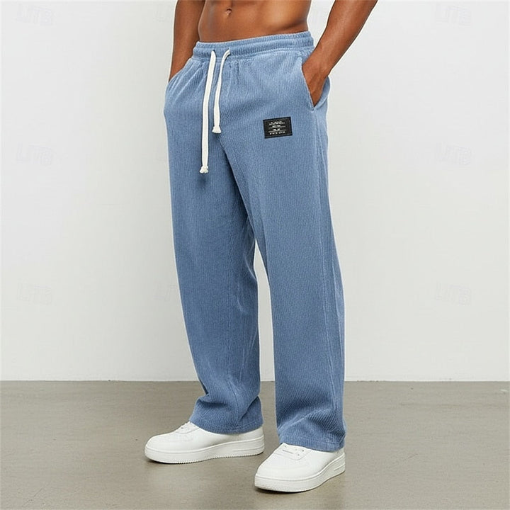 Alden™ | Men's Relaxed Straight Leg Pants with Drawstring Waist
