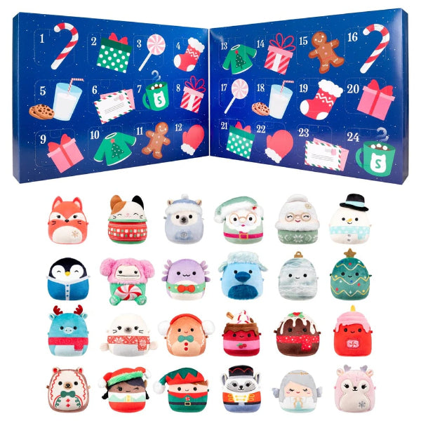 Plush Advent Calendar with 24 Mini Plush Toys
