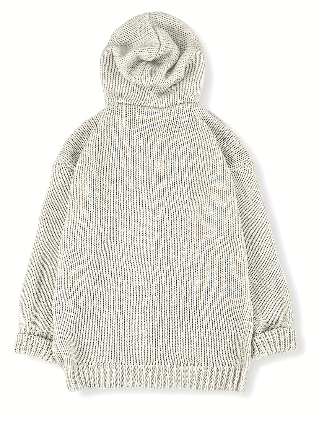 Rosetta™ | Women's Chunky Knit Hooded Cardigan with Sheep Detail