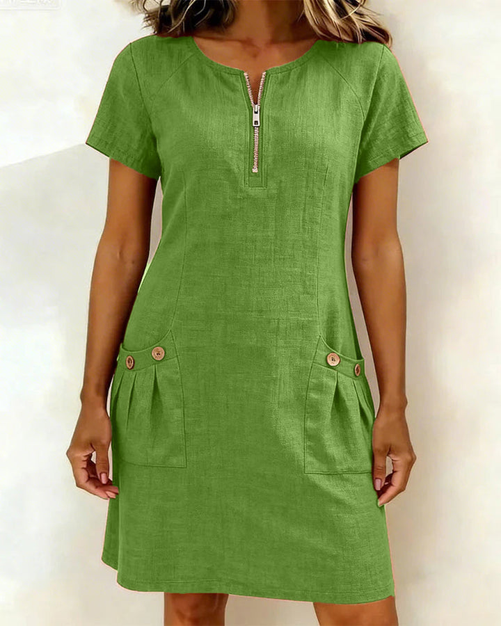 Elenia™ | Casual Zipper Dress