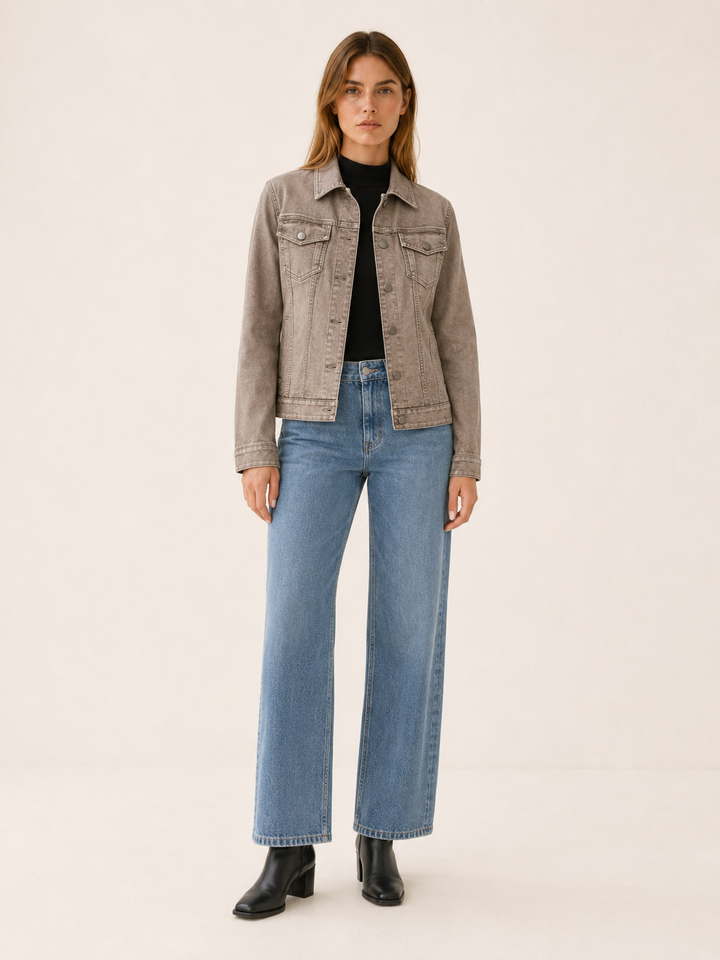 Capucine™ | Utility Shirt Jacket with Button Front