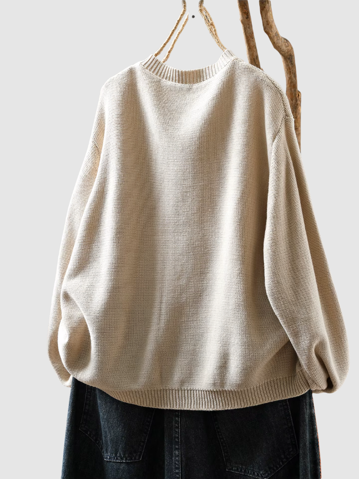 Verena™ | Women's Round Neck Decorative Button Knit Cardigan