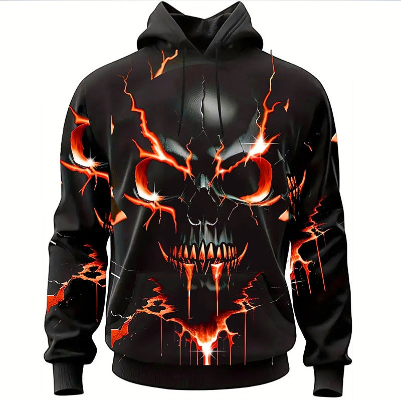 Sinclair™ | Men's Halloween Skull Graphic Hoodie
