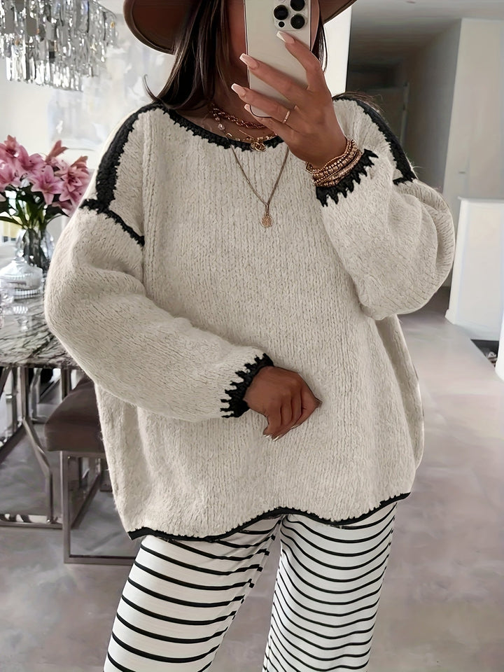 Willa™ | Women's Relaxed Boat Neck Knit Sweater