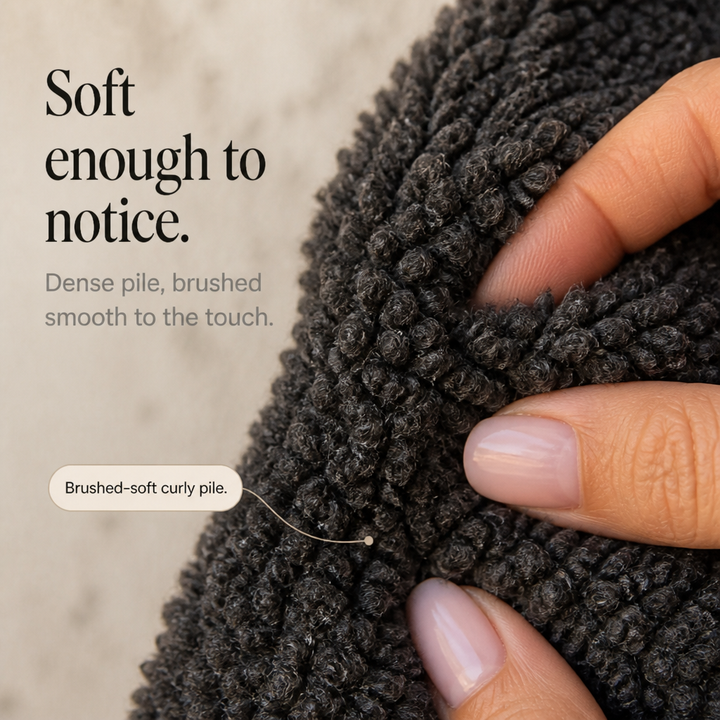 Fiorenza™ | Women's Curly Faux Fur Button Front Jacket
